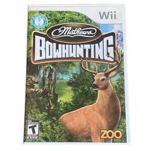 Nintendo Wii Mathews Bowhunting Game-Video Game-Rated T-GUC